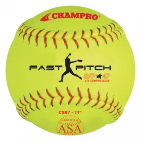 Champro ASA 11 Inch Fastpitch Softball - One Dozen: CSB7