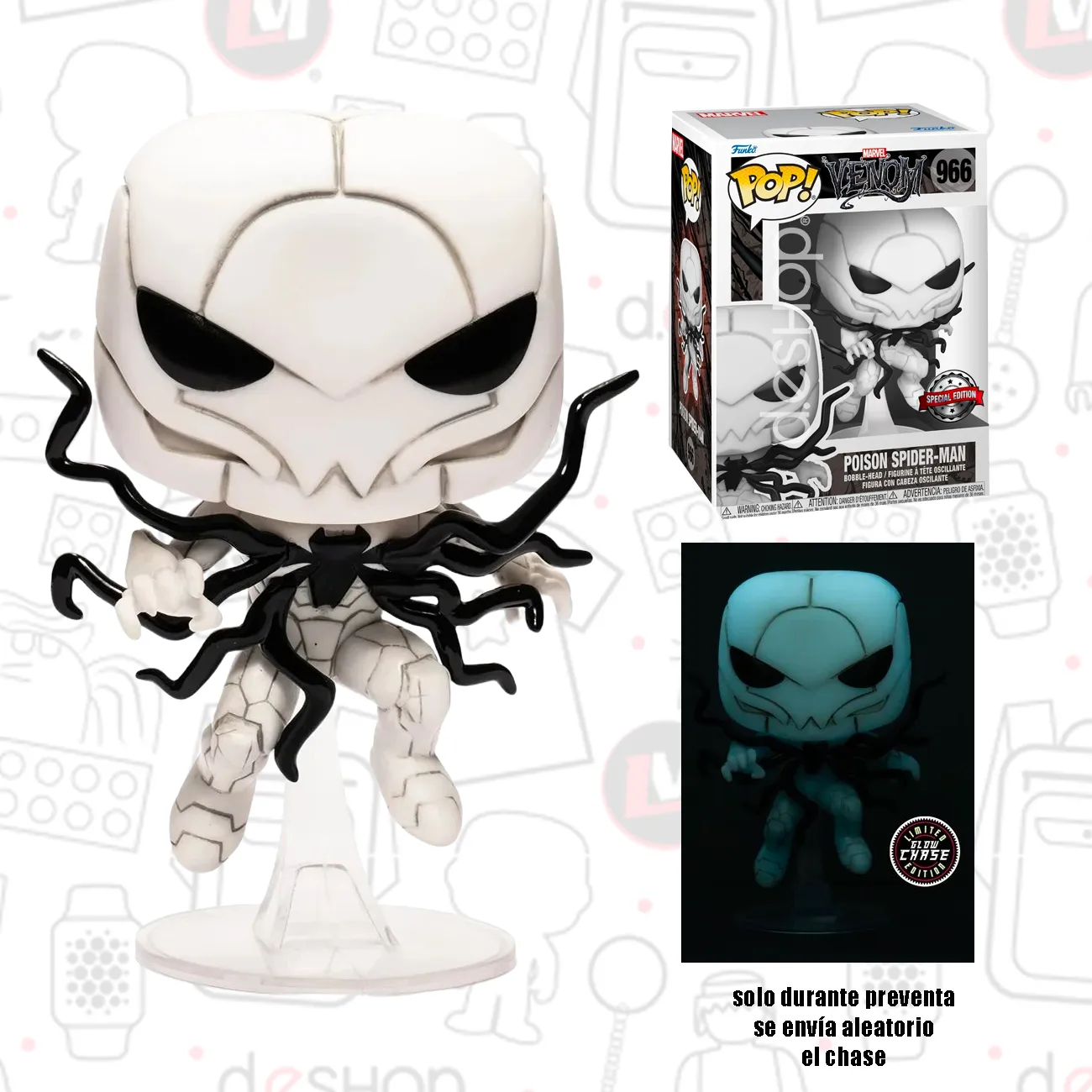 966 FUNKO POP Marvel : Venom Poison Spider-Man (EE exclusive) - Venom