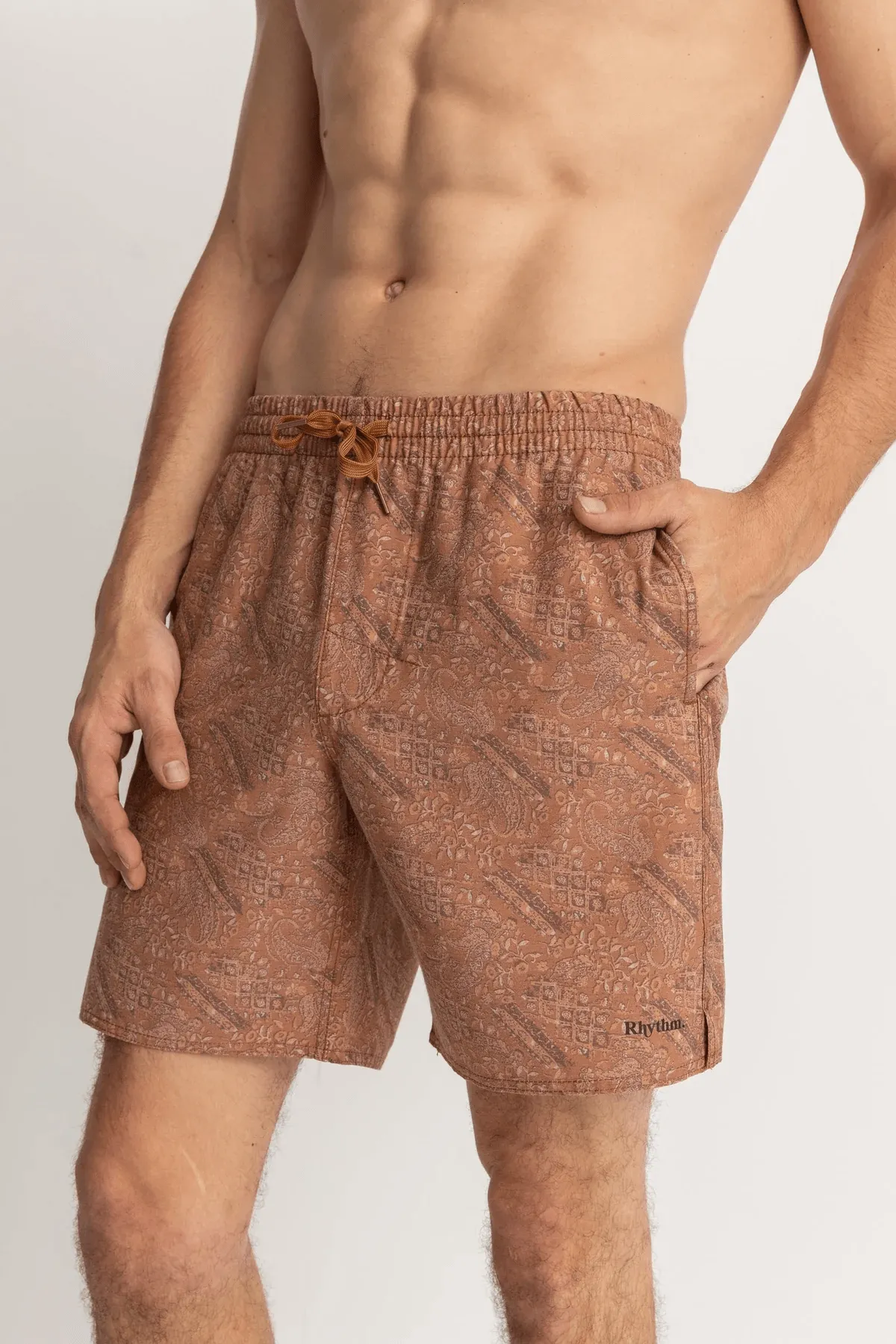 Adia Paisley Beach Short - Cedar