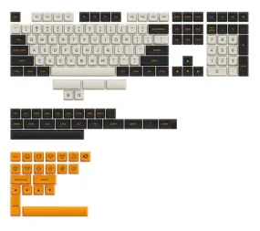 Akko Carbon Retro PBT Keycaps Set ASA Low Profile 155 Keys