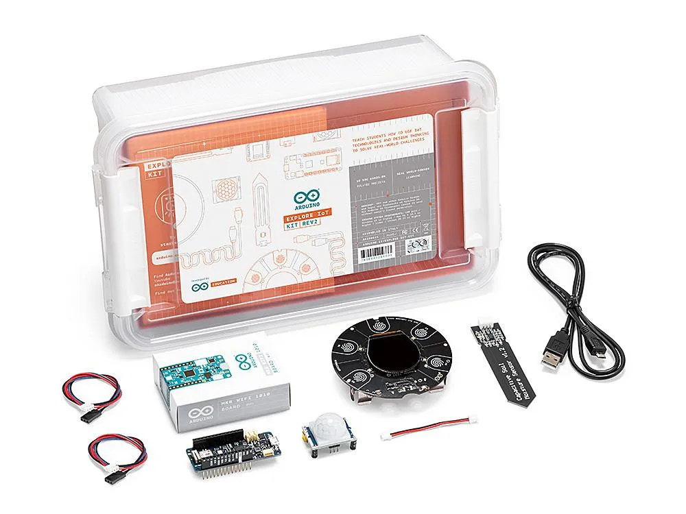 Certainly! Heres an optimized title for the product:

Arduino EDU Explore IoT Kit Rev2 - Ultimate Educational Toolkit for Internet of Things Projects

Feel free to let me know if you need any further modifications!