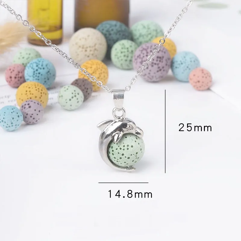 Aromatherapy - Volcanic Rock Pendant Essential Oil Diffuser