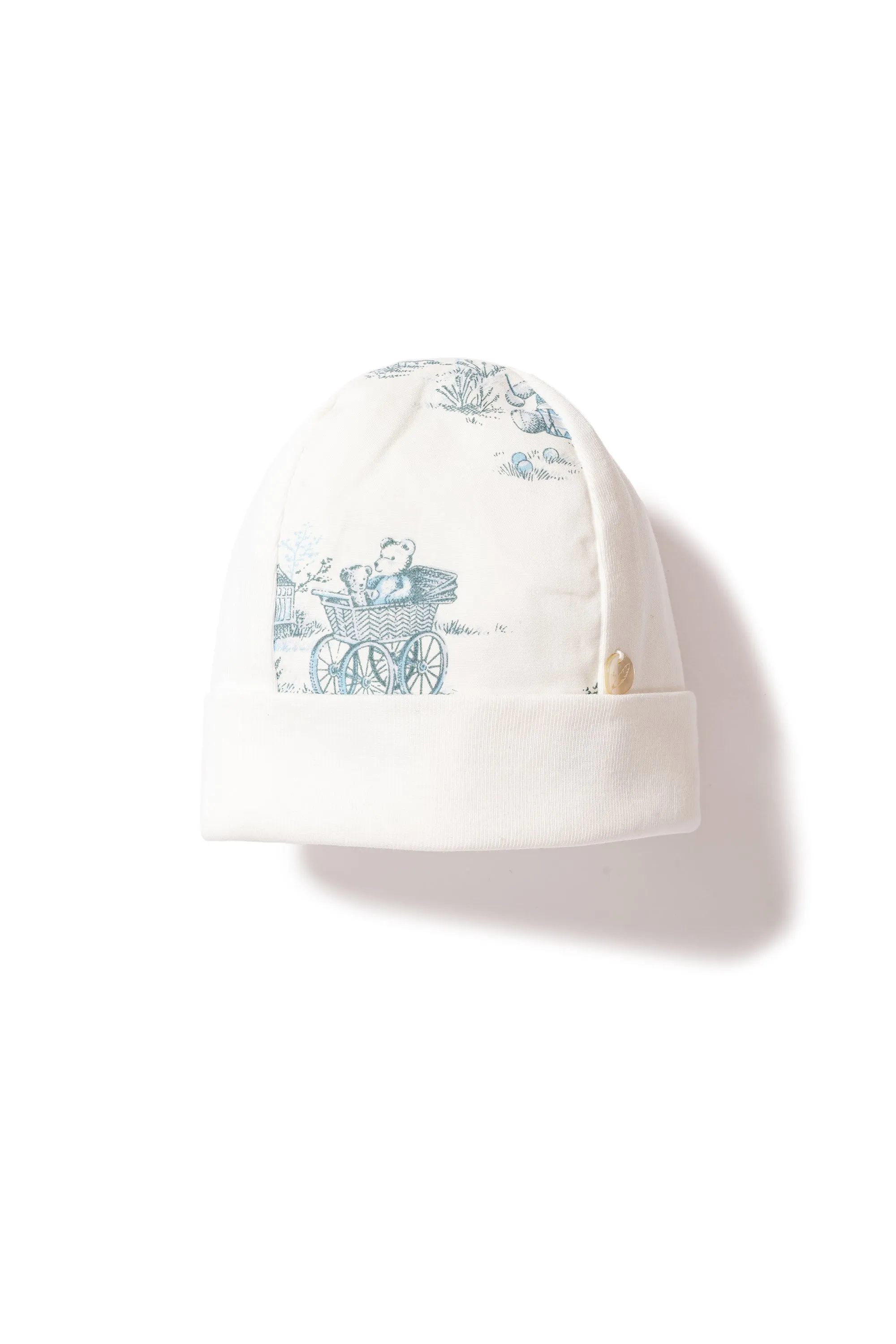 Babygrow & Matching Hat - Blue Toile de Jouy