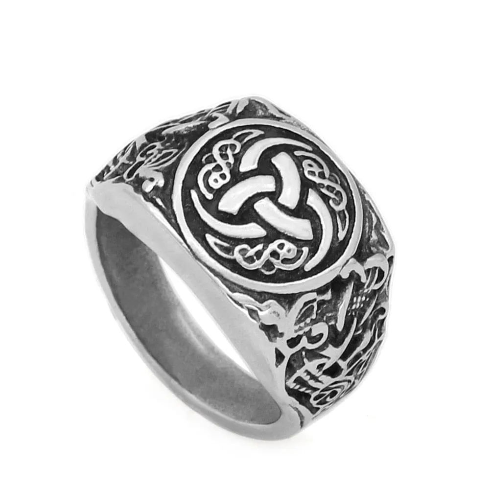 Bague triple corne d'Odin