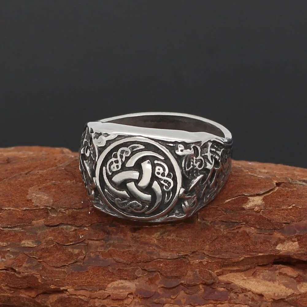 Bague triple corne d'Odin