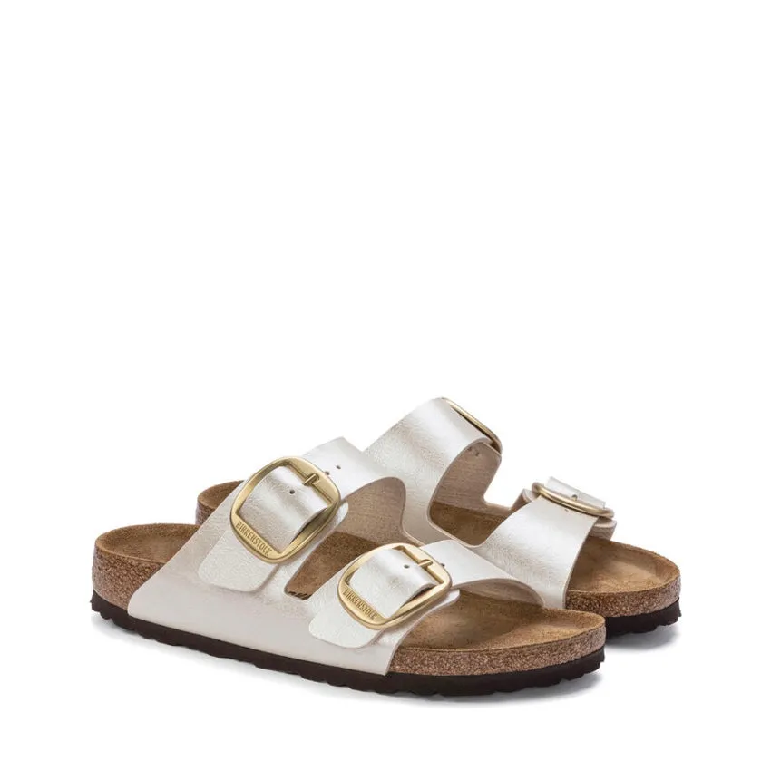 BIRKENSTOCK SANDALO ARIZONA BIG BUCKLE 1020021 BIANCO PERLATO