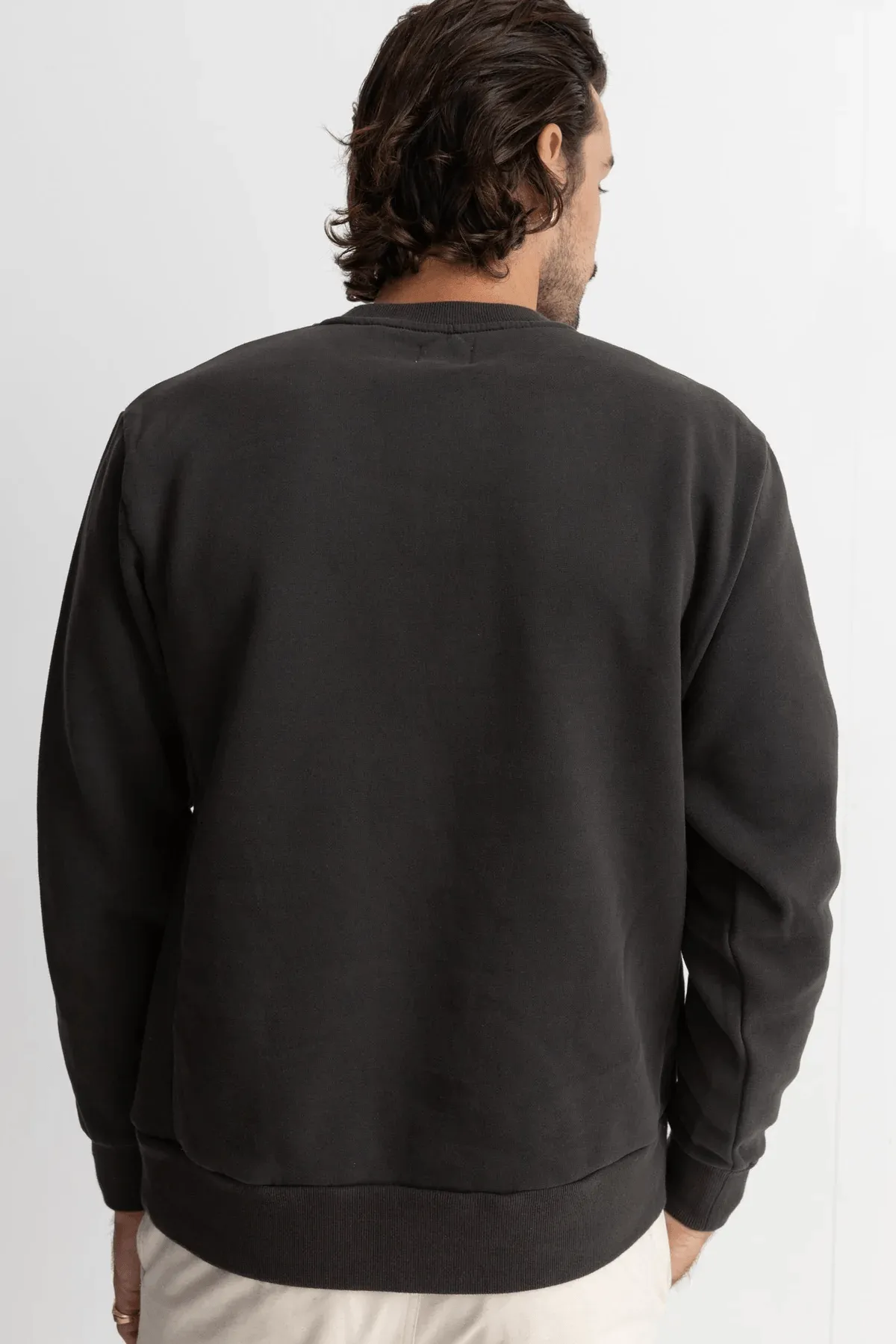 CLASSIC CREW FLEECE SWEAT - VINTAGE BLACK 24FW