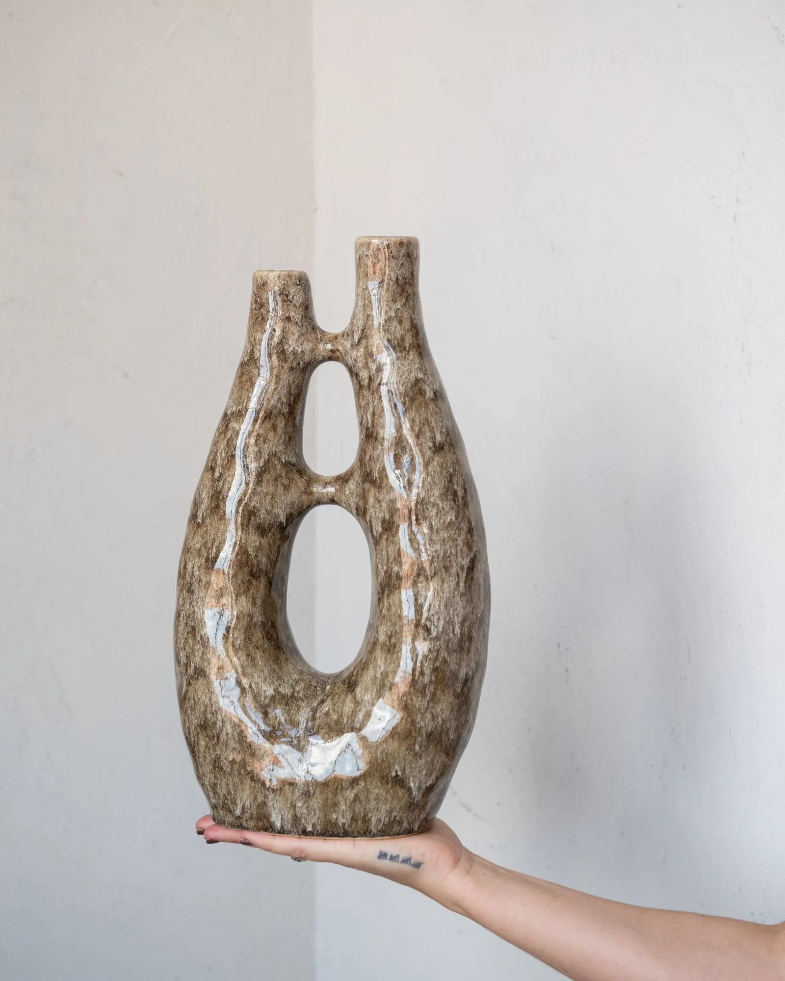 Deco Vase Katha Brown