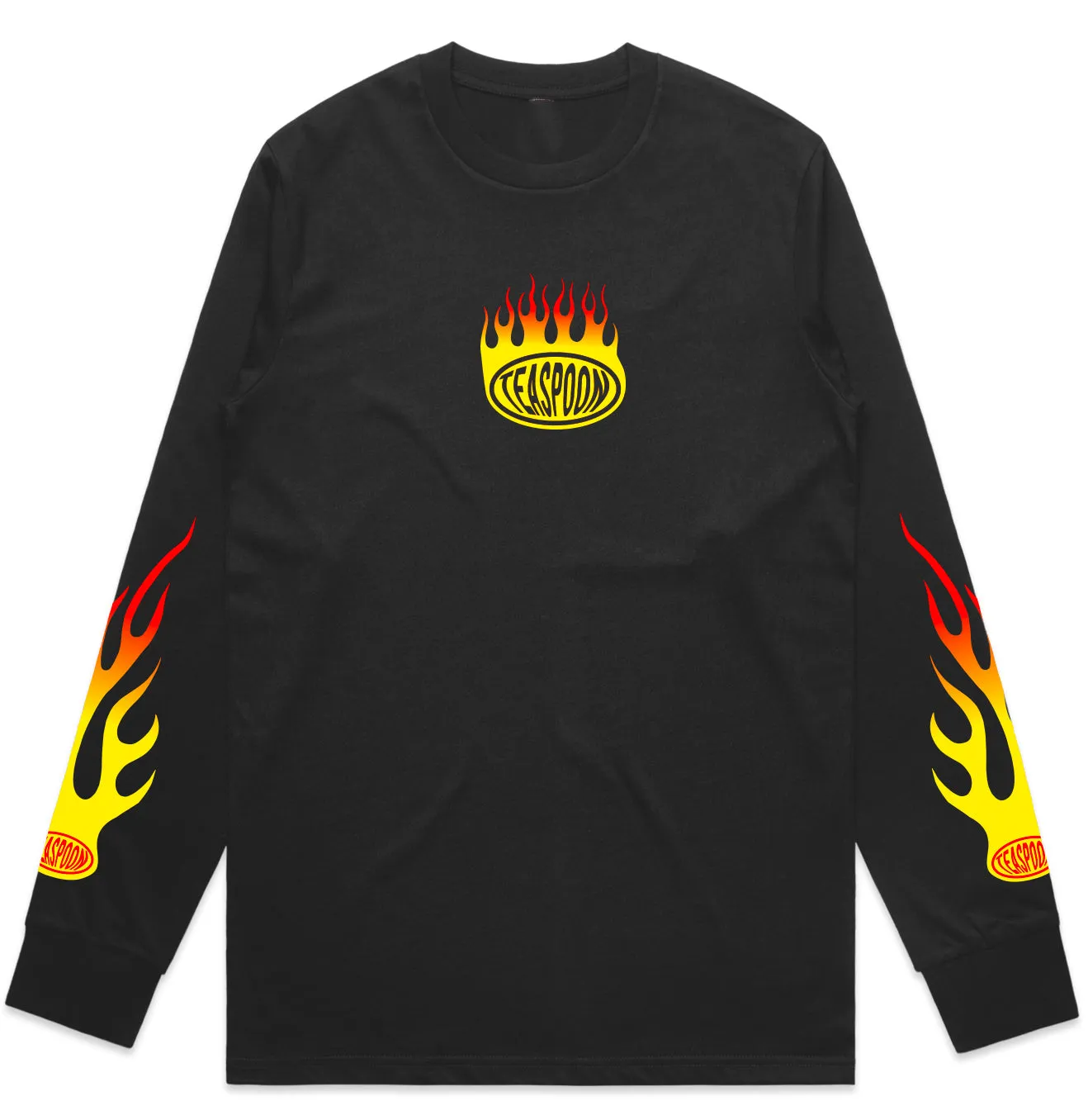 Flammes Elipse [ Unisex Longsleeves ] Black