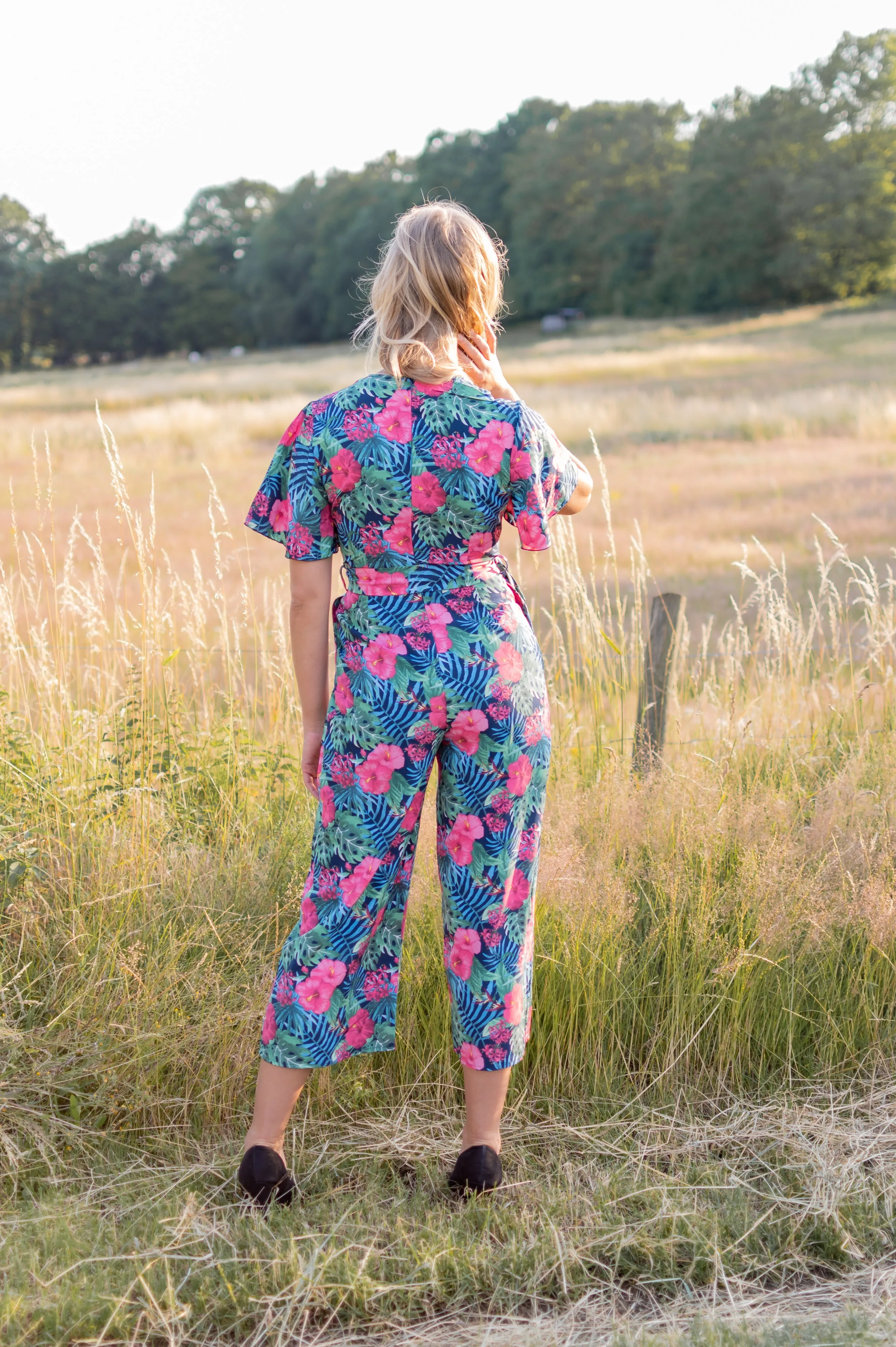 Joy Jumpsuit - Navy & Hot Pink (alleen online te koop, niet in de winkel)