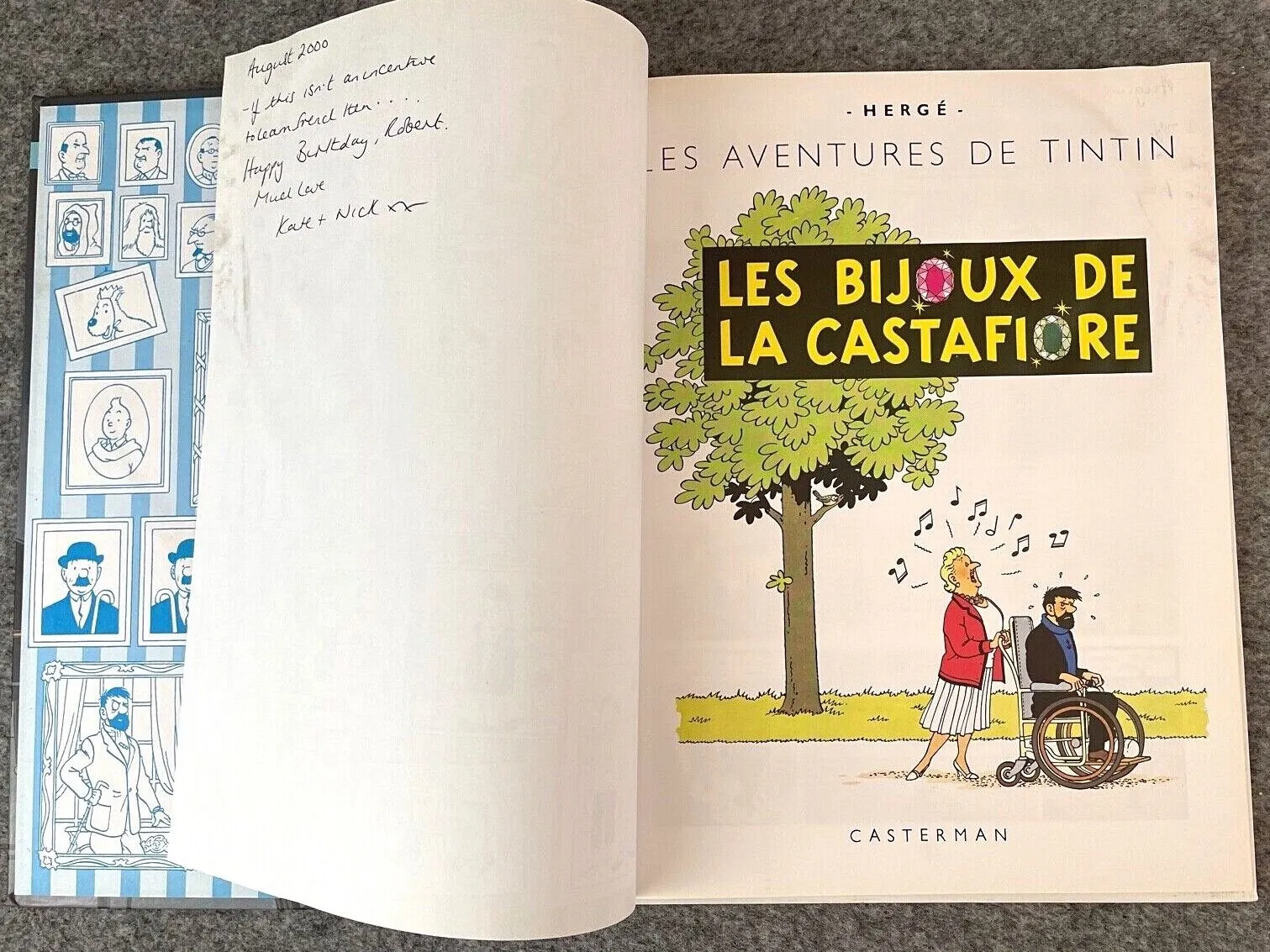 Les Bijoux de la Castafiore Casterman Hardback French Tintin Book