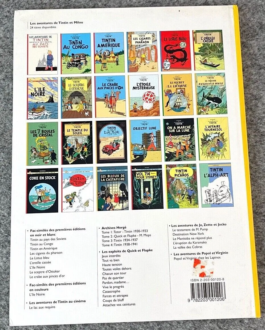 Les Bijoux de la Castafiore Casterman Hardback French Tintin Book