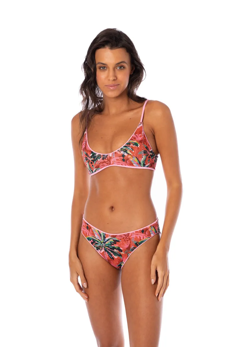 Maaji Blush Rose Liberties Classic Bralette Bikini Top