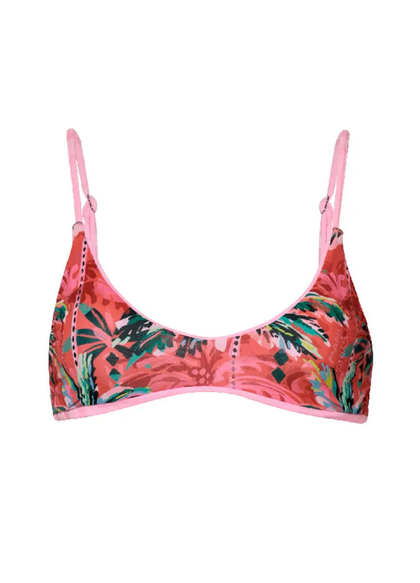 Maaji Blush Rose Liberties Classic Bralette Bikini Top