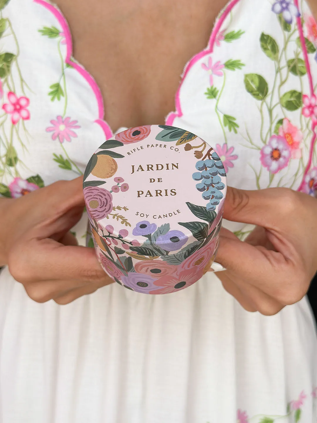 Rifle Paper Co. - Jardin de Paris 3 oz Tin Candle