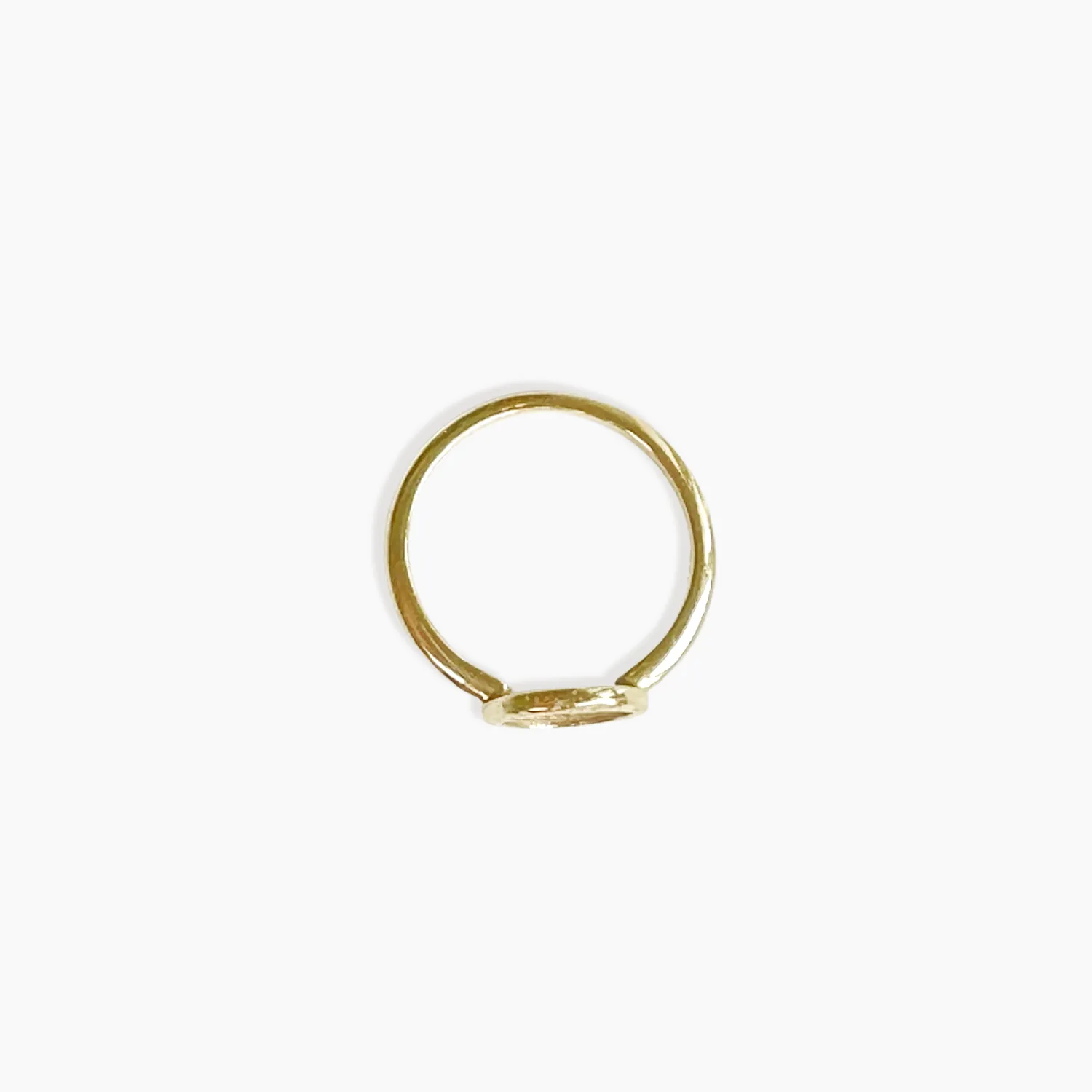 Rosette Medallion Ring 14K Solid Gold