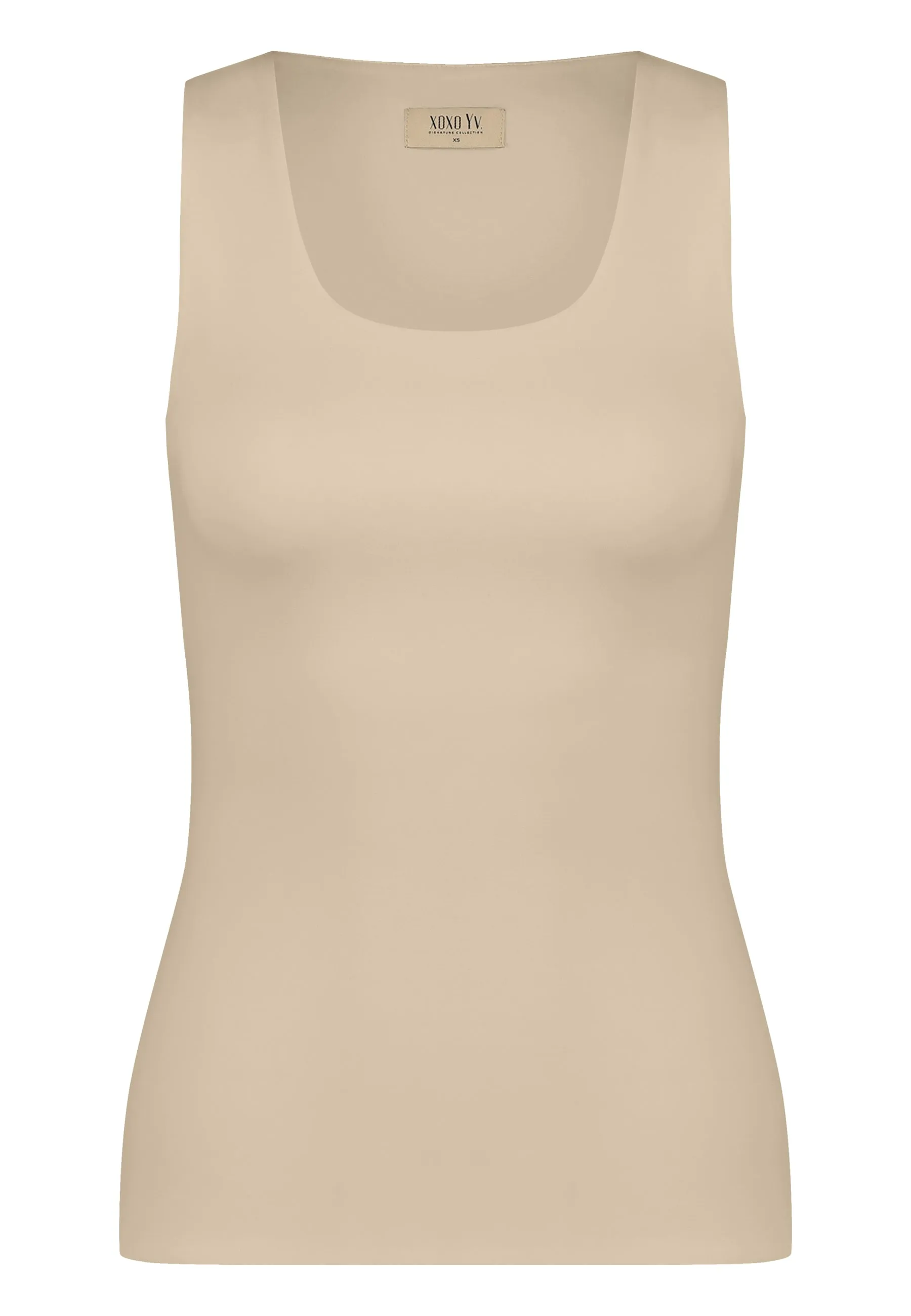 XOXO Yv. - Luxury Sculpting Tank Top in Beige