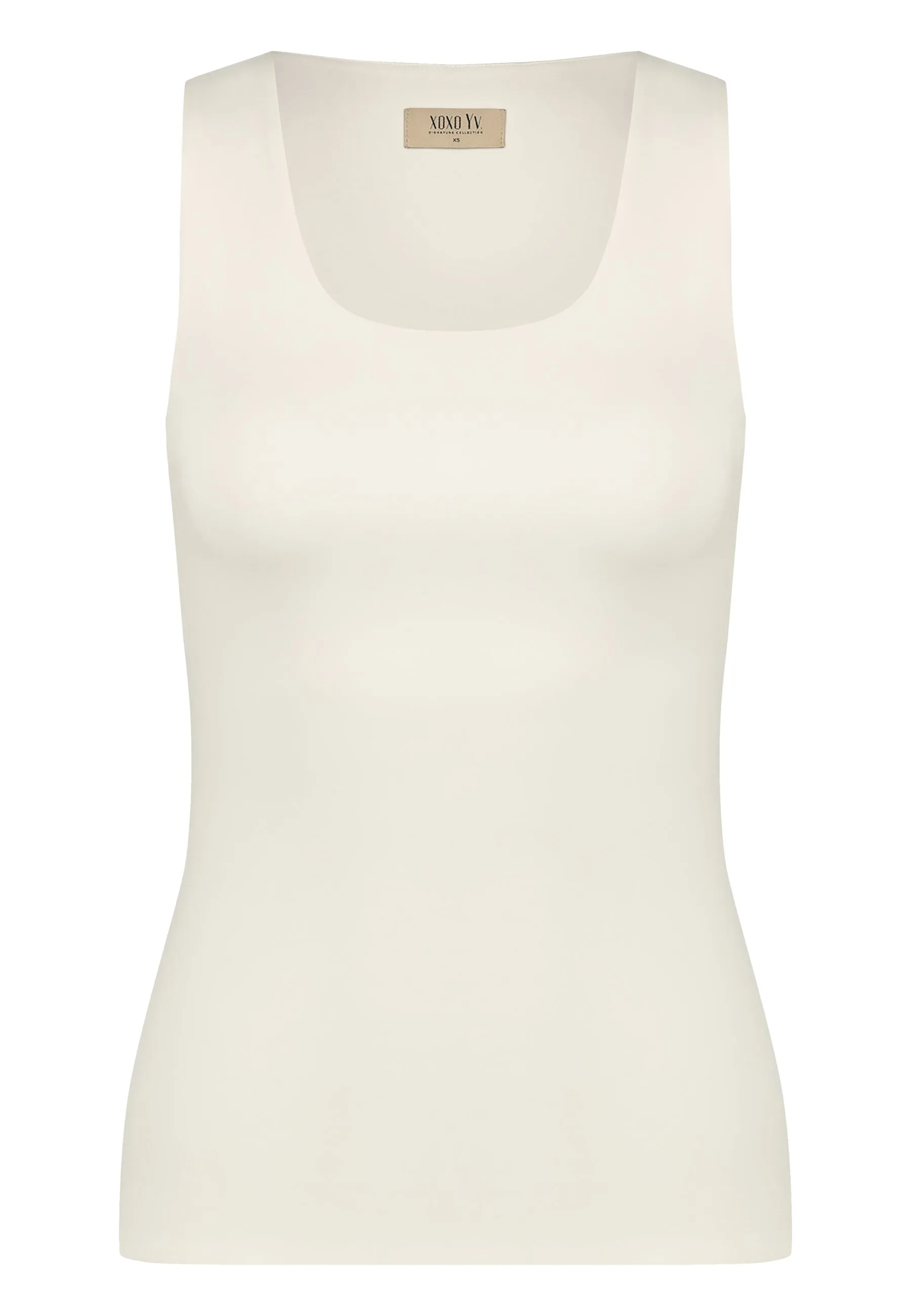 XOXO Yv. - Luxury Sculpting Tank Top in Off White